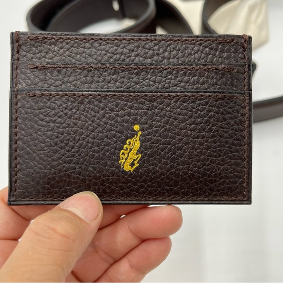 Calfskin men’s leather belt with card holder/ best gift 🎁 - Picture 6 of 12